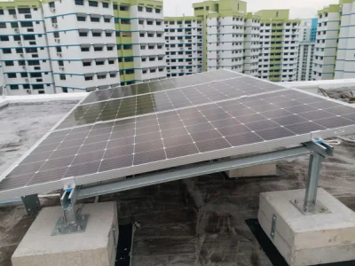 屋根上に太陽光発電用架台システム 陸屋根上に太陽光発電用架台システム